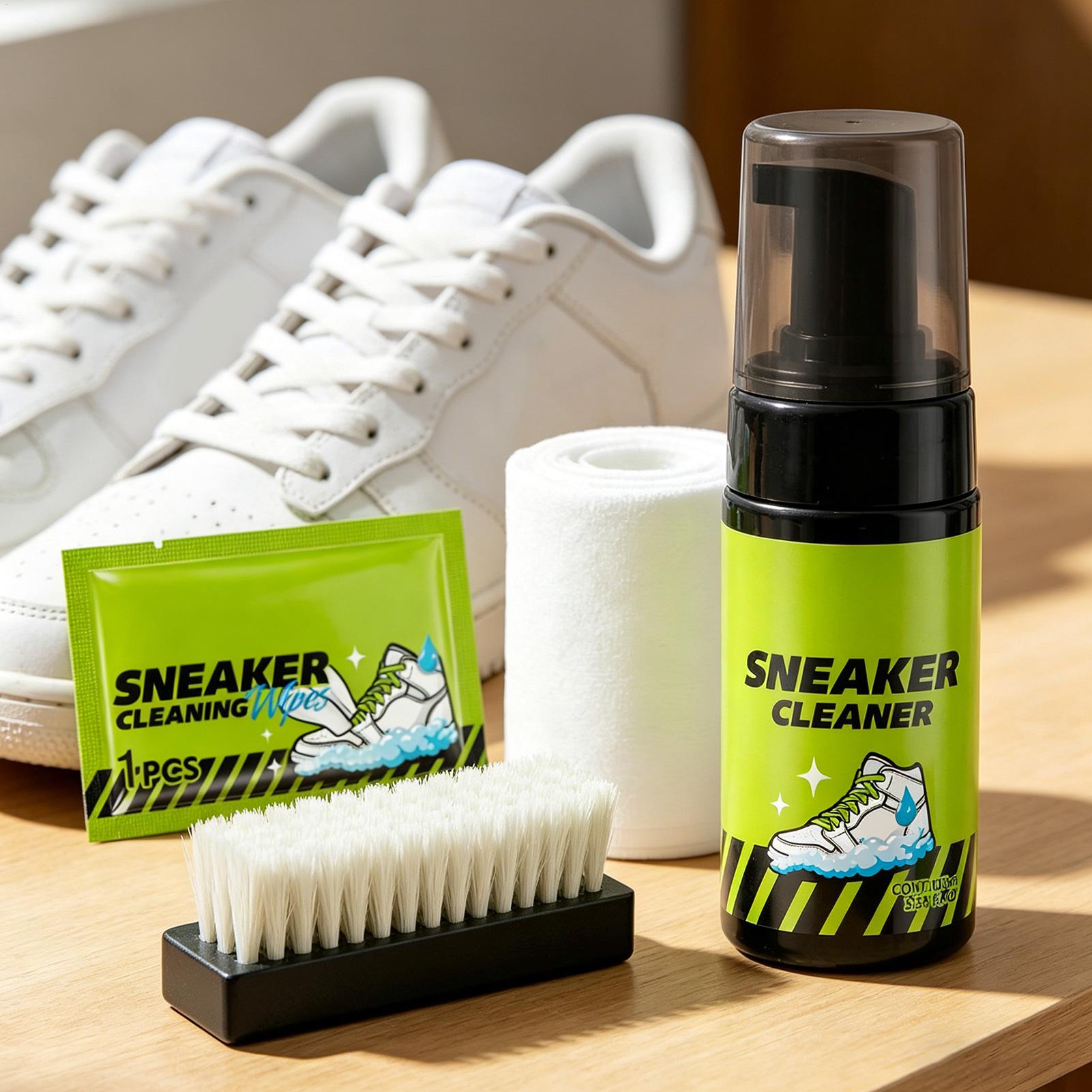 Sneaker Care Foam - Limpiador de Zapatillas, 4 Piezas, 100ml,