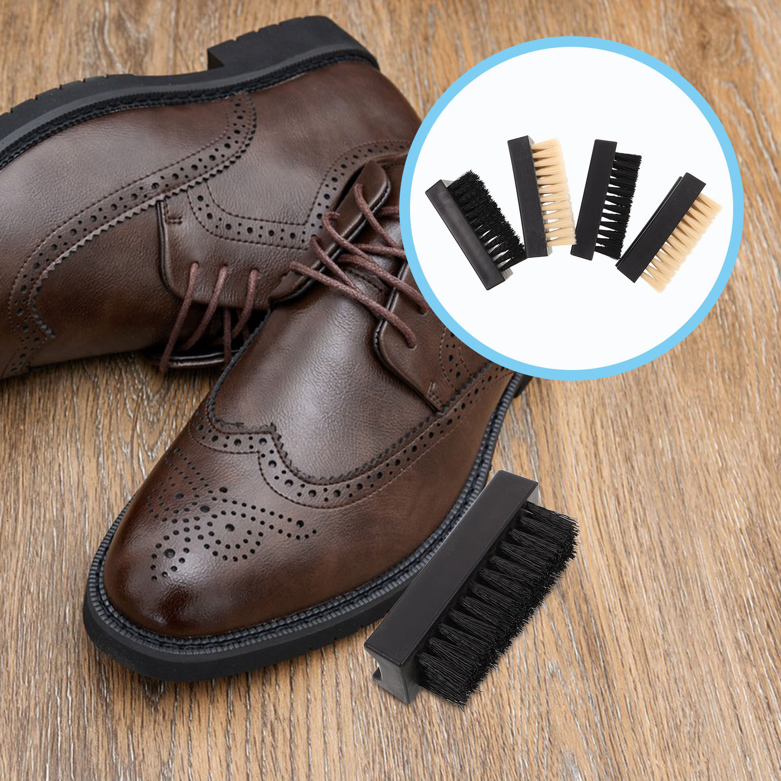 Sneaker Care For Suede - Juego de 4 Cepillos Multifuncionales para