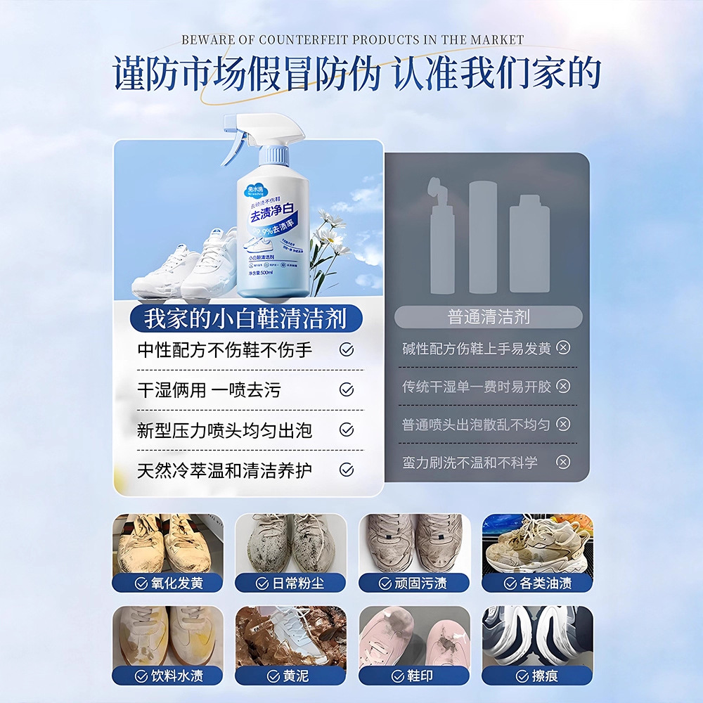 Limpiador de zapatos blanco de - Sneaker Care Foam reseña y precio